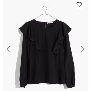 NEW! Madewell Ruffle Front Top